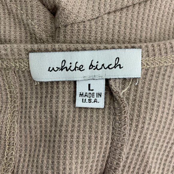 White Birch Large Top Open Back Brown T19653XL Stretch Sexy - Picture 3 of 8